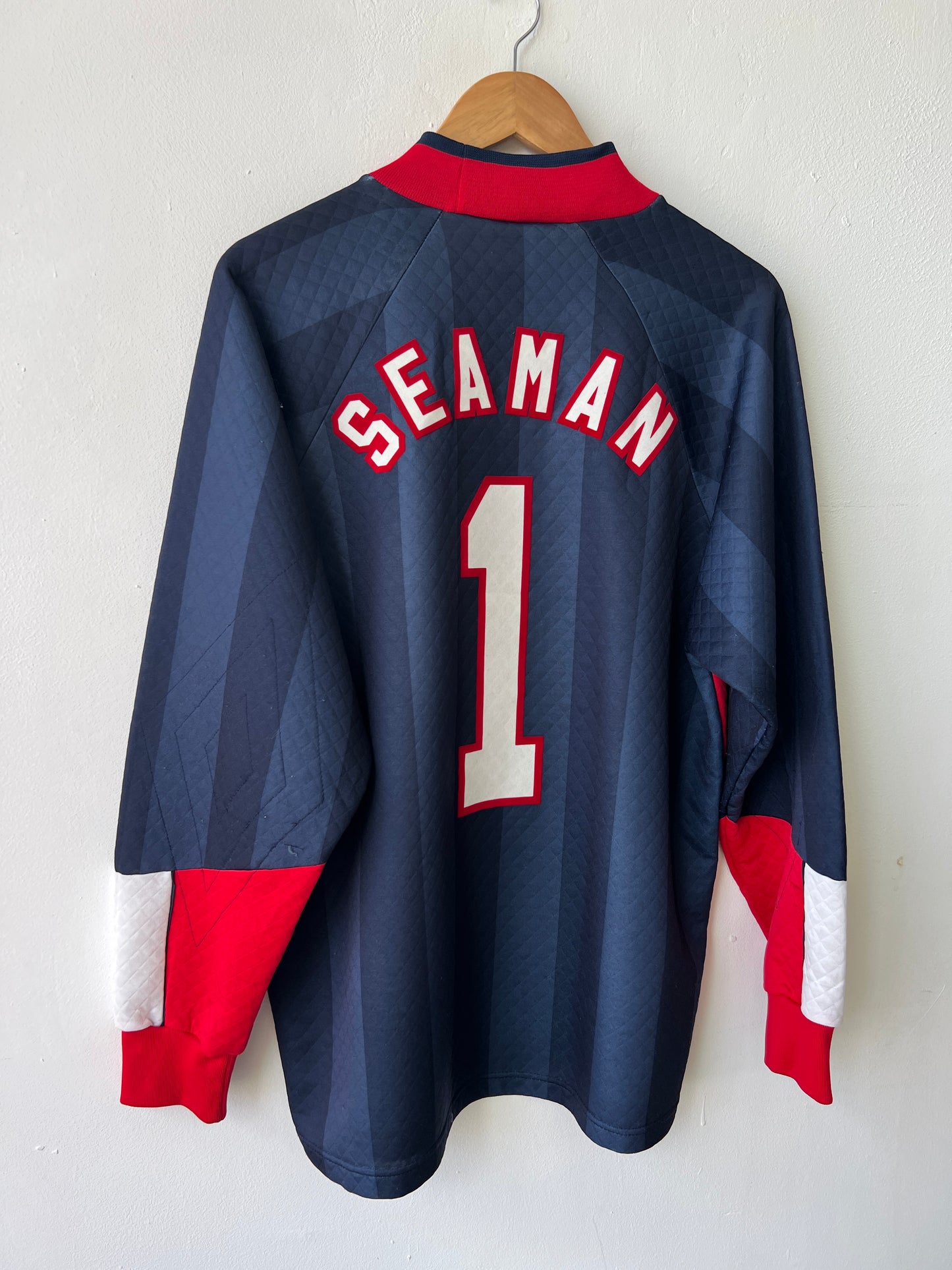 (M fits L) England 1998-99 GK Shirt Seaman #1