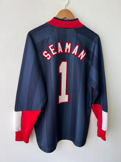 (M fits L) England 1998-99 GK Shirt Seaman #1
