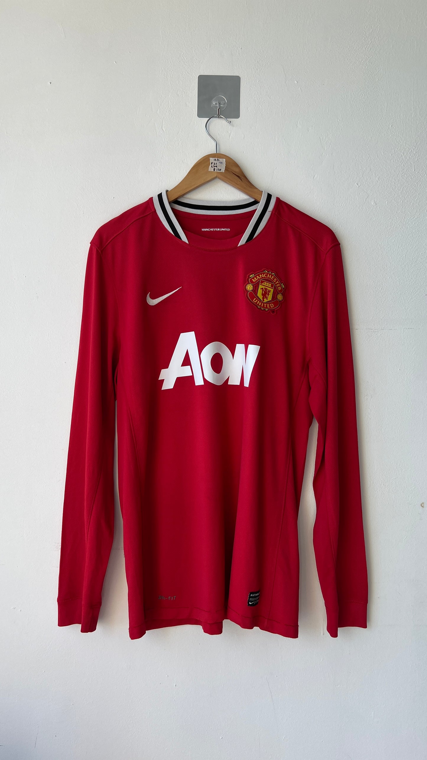 Manchester United 2011-12 Home L/S Shirt Rooney #10 (L)