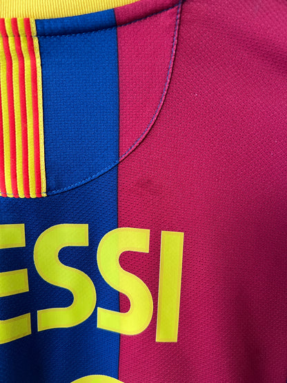 (M) Barcelona 2010-11 Home Long Sleeve Shirt Messi #10