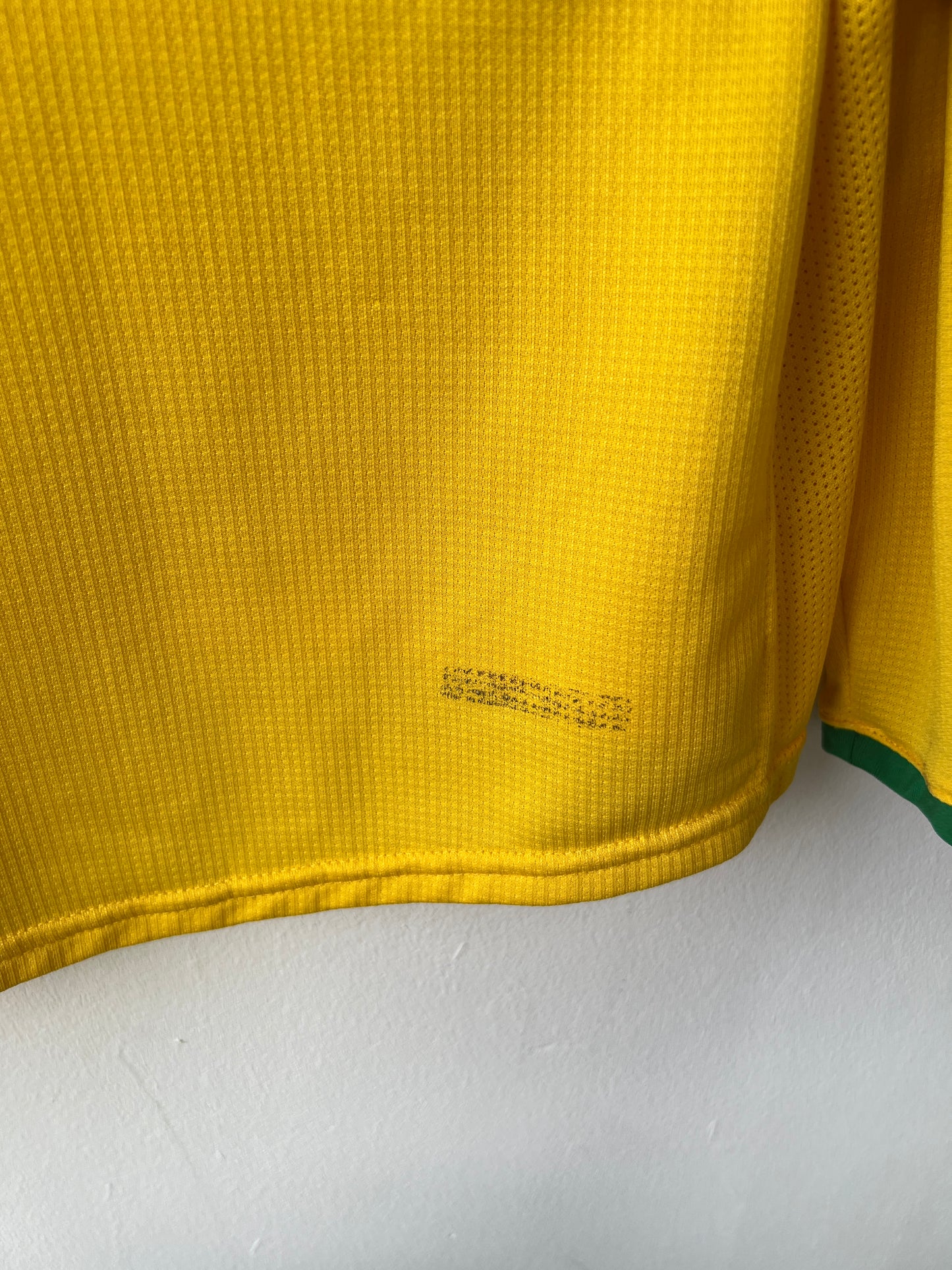 (L) Brazil 2006-08 Home Long Sleeve Shirt Ronaldo #9