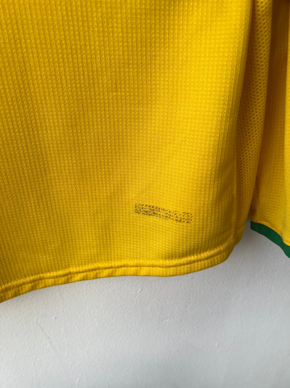 (L) Brazil 2006-08 Home Long Sleeve Shirt Ronaldo #9