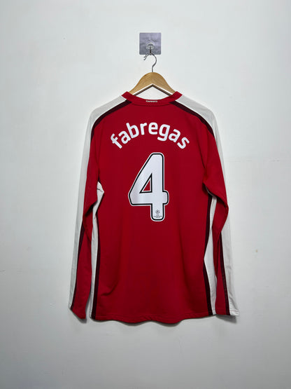 (L) Arsenal 2008-10 Home Long Sleeve Shirt Fabregas #4