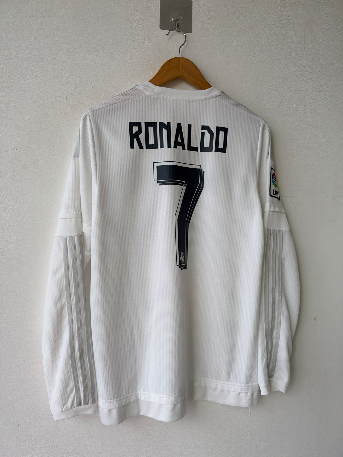 (M) Real Madrid 2015-16 Home Long Sleeve Shirt Ronaldo #7