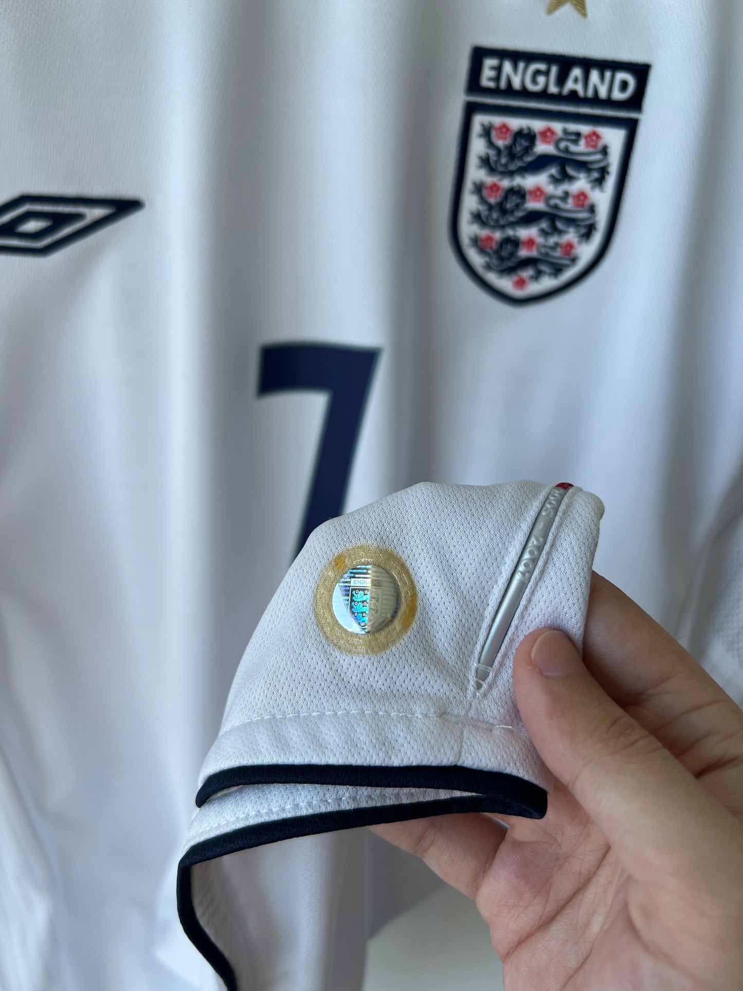 (L) England 2005-07 Home Shirt Beckham #7 (NEW)