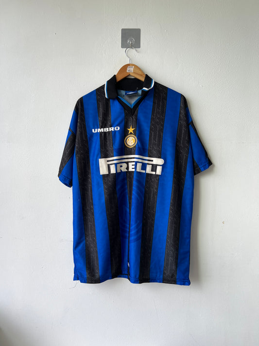 (XL) Inter Milan 1997-98 Home Shirt Ronaldo #10