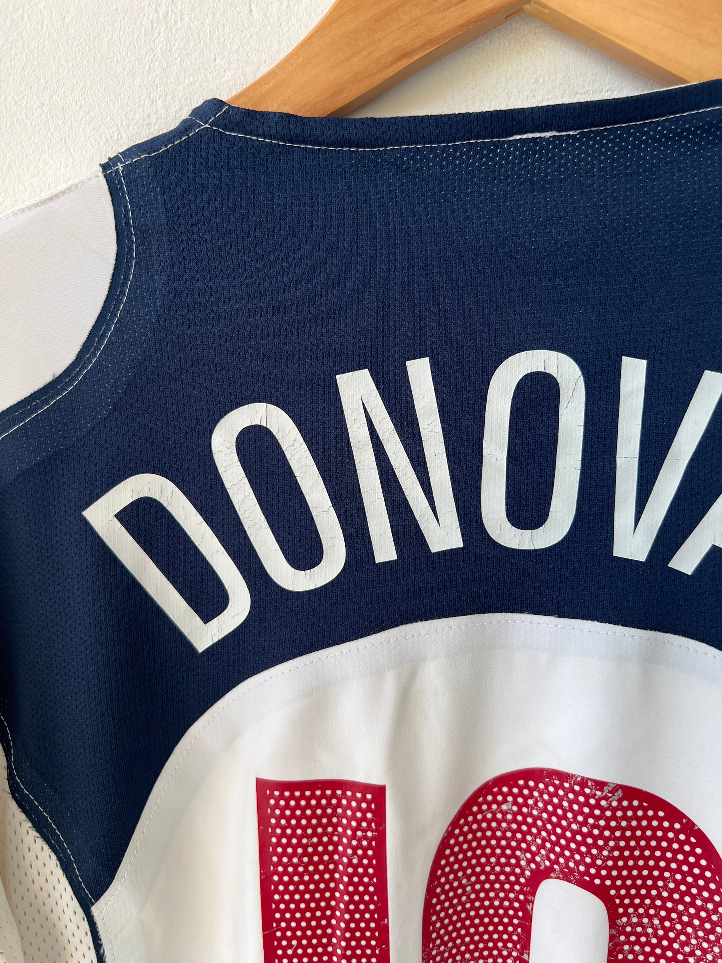 (L) USA 2004-06 Home Player Version Shirt Donovan #10 (USMNT) Limited /1000