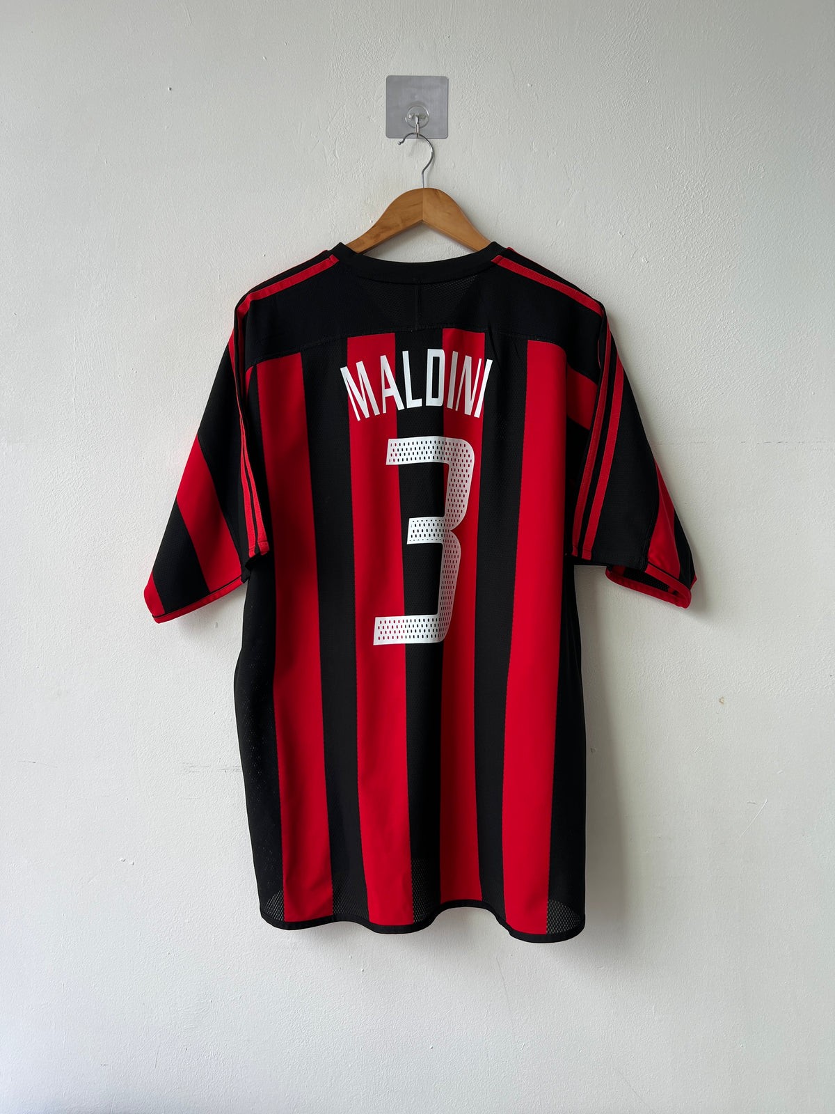 (XL) AC Milan 2003-04 Home Shirt Maldini #3