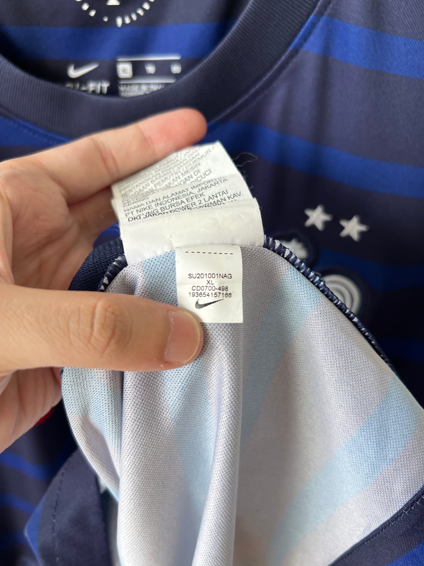 France 2020-22 Home Shirt Mbappe #10 (XL)