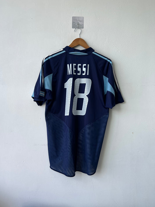 (M) Argentina 2004-05 Away Shirt Messi #18