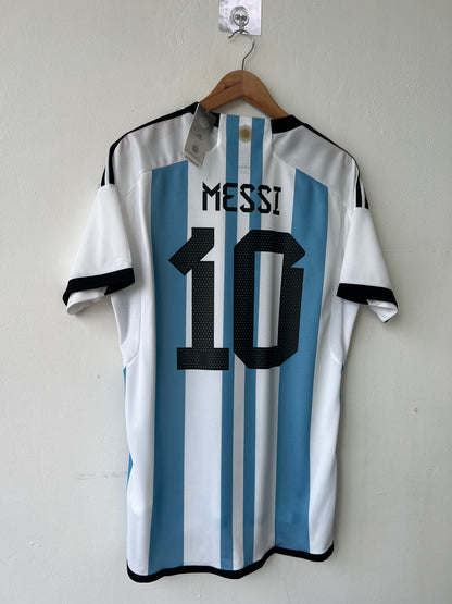 (L) Argentina 2022-24 Home Shirt Messi #10 (NEW)
