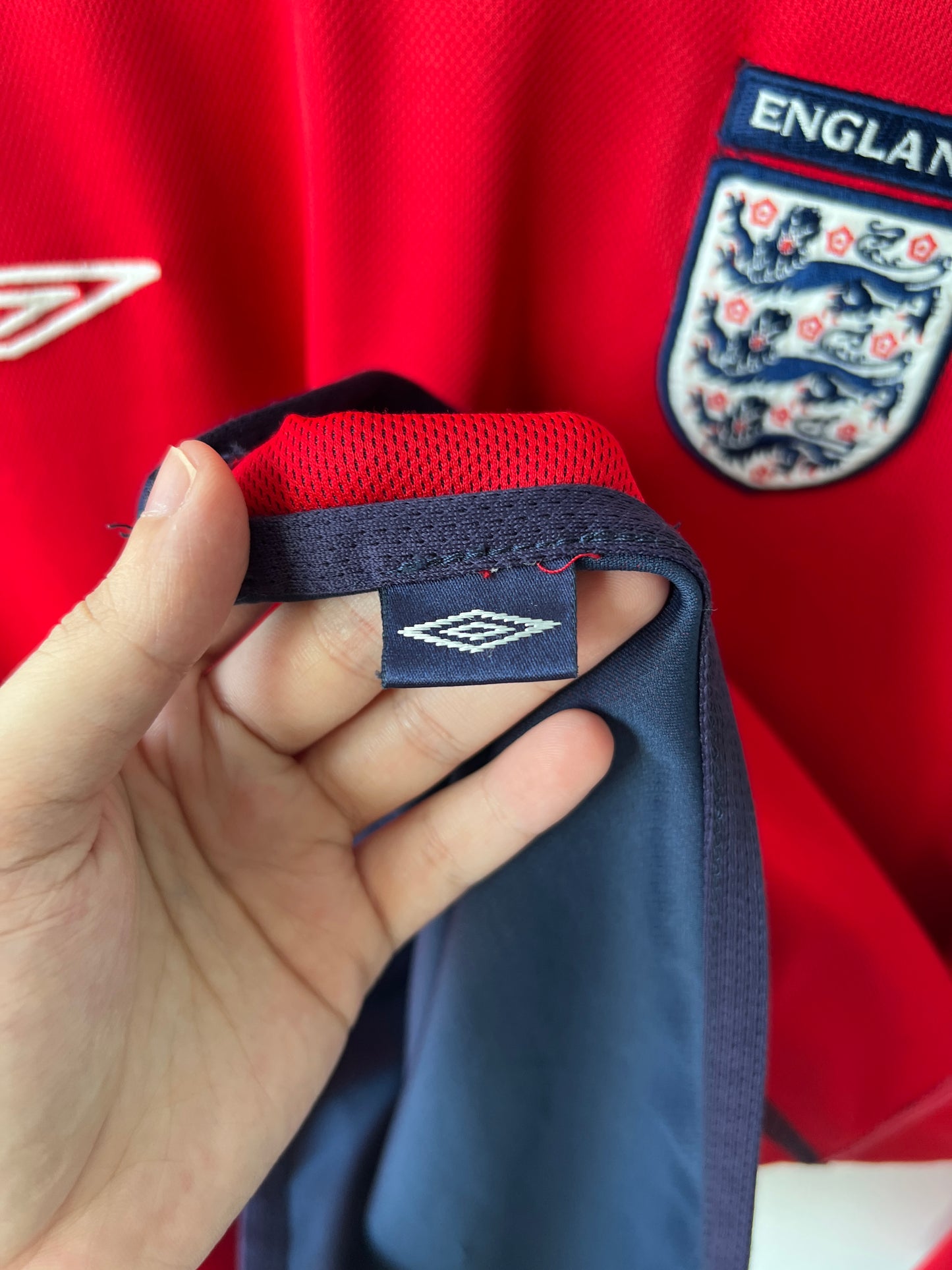 (M) England 2002-04 Away Long Sleeve Shirt Beckham #7