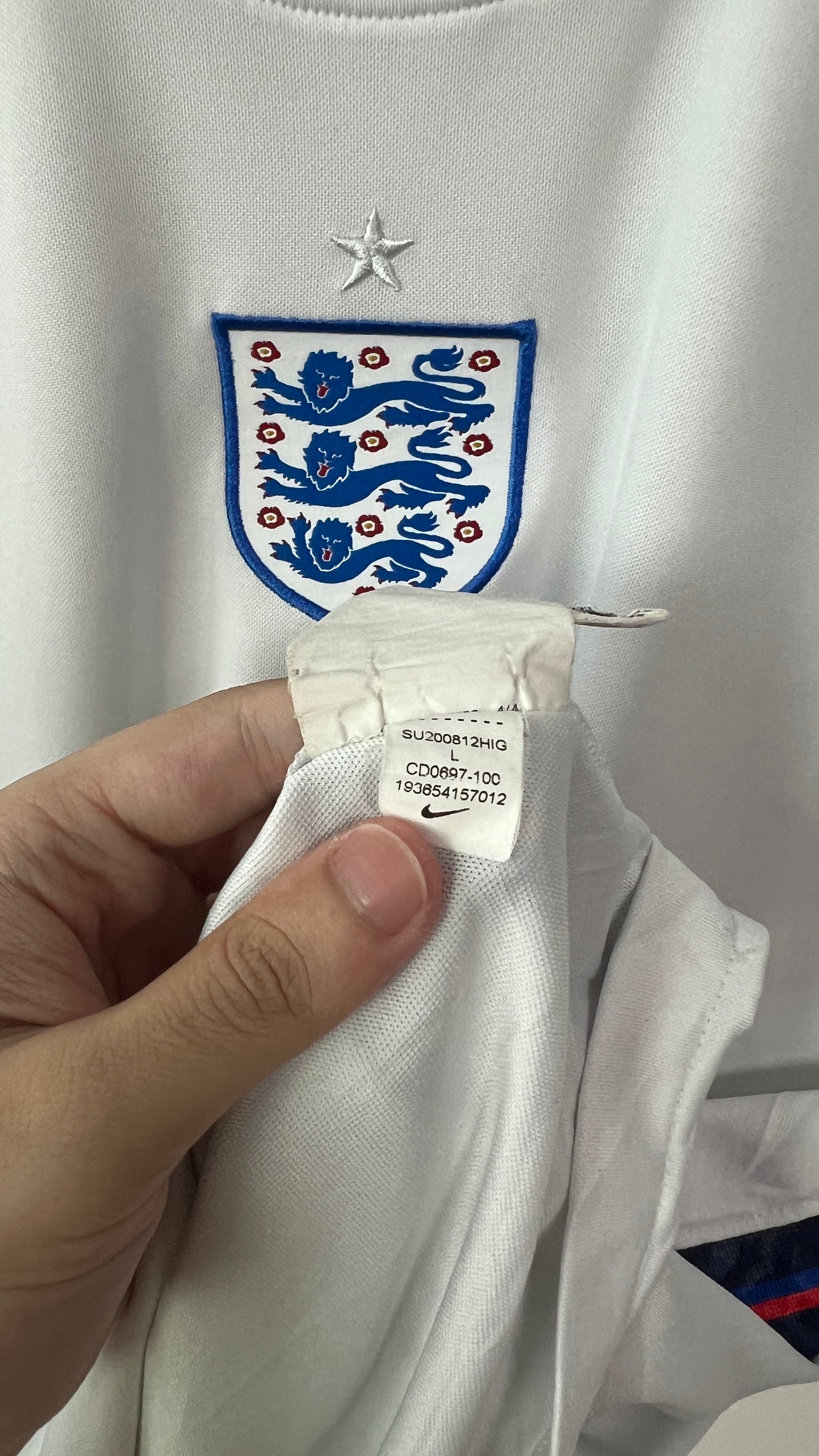 England 2020 Home Shirt Shaw #3 (L)