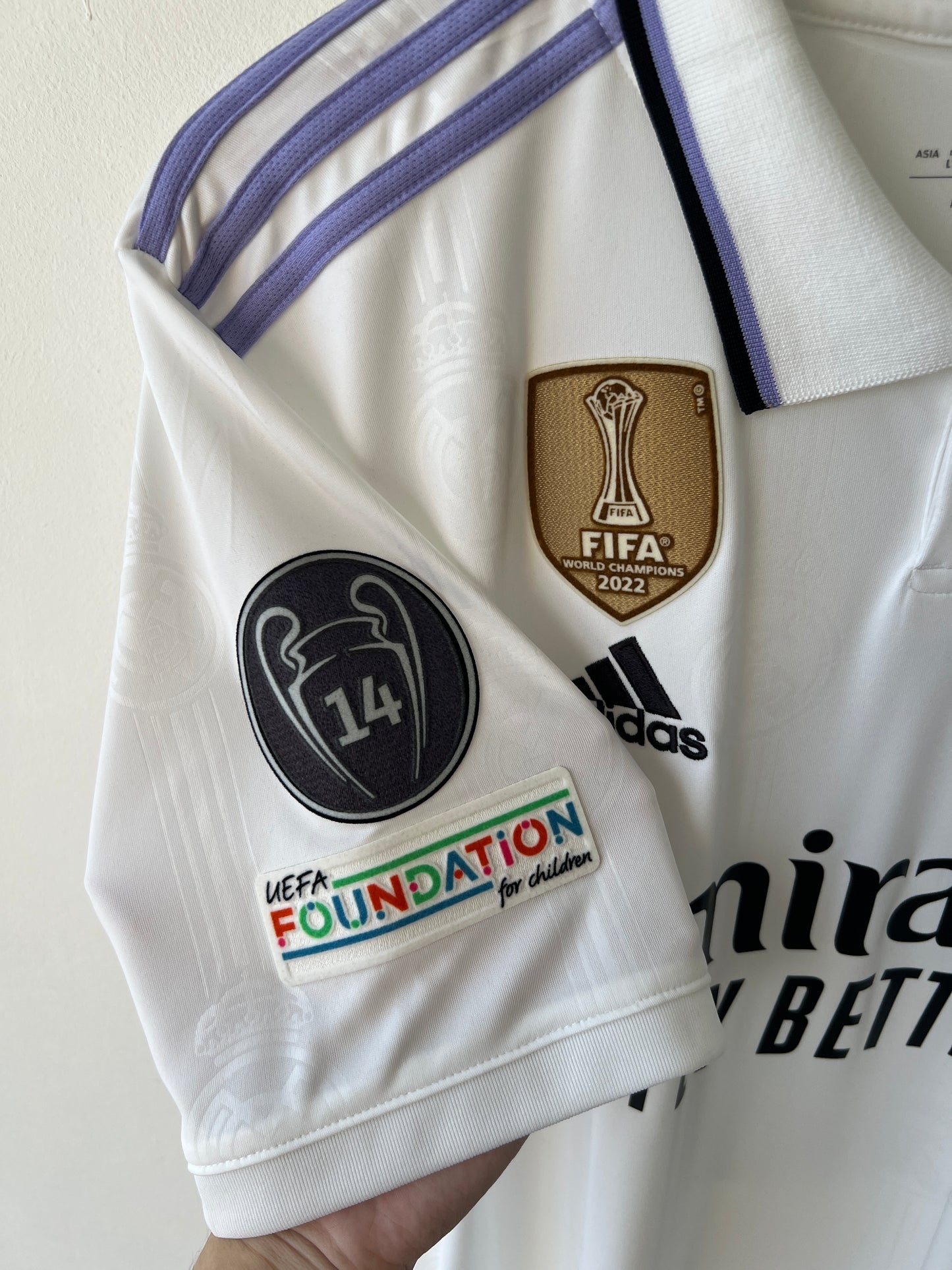 (L) Real Madrid 2022-23 Home Shirt Benzema #9 Ballon d'Or Tribute (NEW)