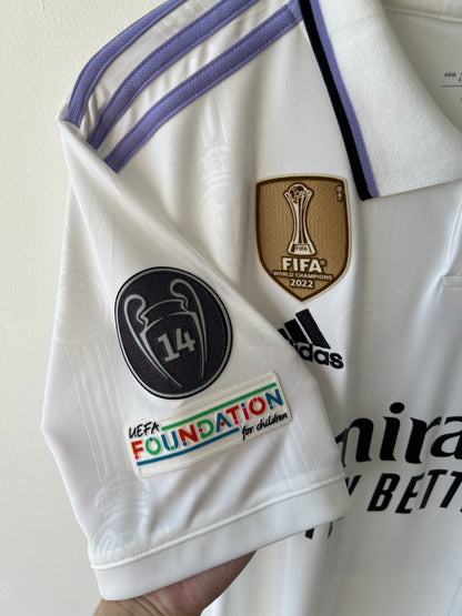 (L) Real Madrid 2022-23 Home Shirt Benzema #9 Ballon d'Or Tribute (NEW)