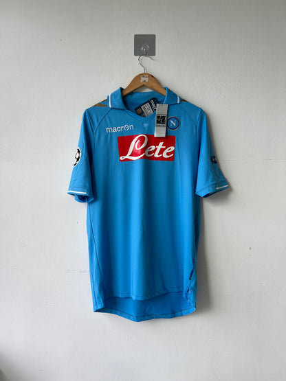 (XL fits M) Napoli 2011-12 CL Home Shirt Cavani #7 (NEW)