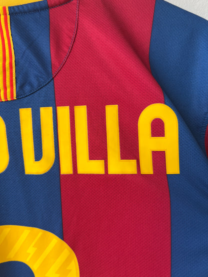 (M) Barcelona 2010-11 Home Shirt David Villa #7
