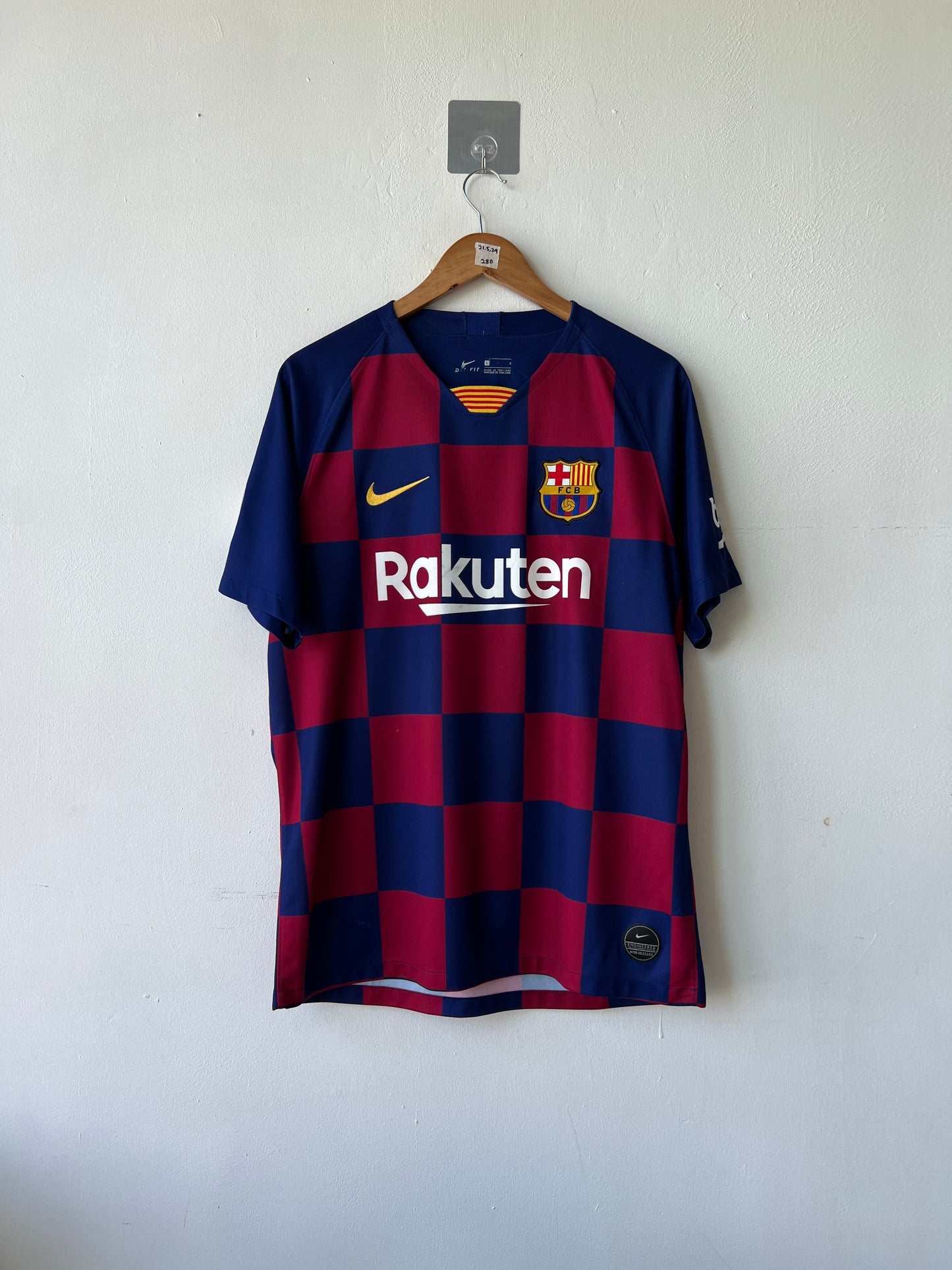 (L) Barcelona 2019-20 Home Shirt Pique #3