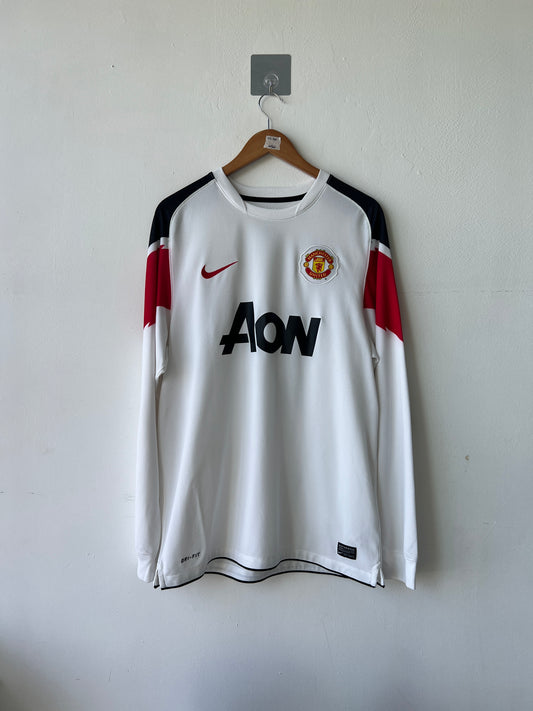 (L) Manchester United 2010-12 Away Long Sleeve Shirt Rooney #10