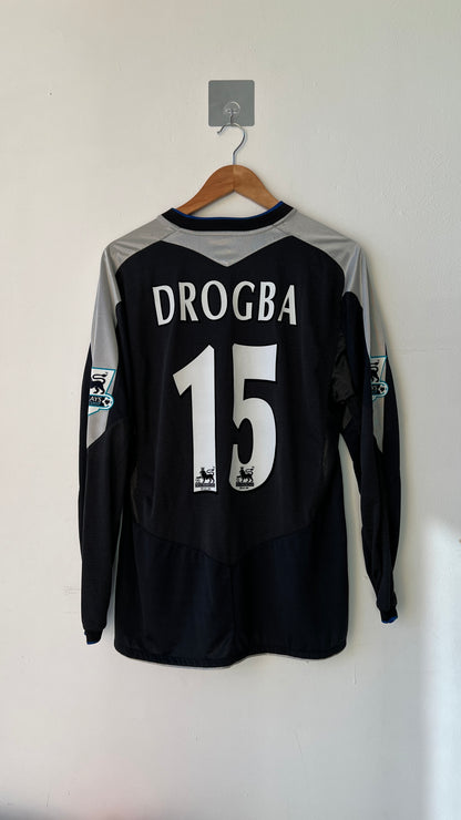 Chelsea 2004-05 Away L/S Shirt Drogba #15 (L)