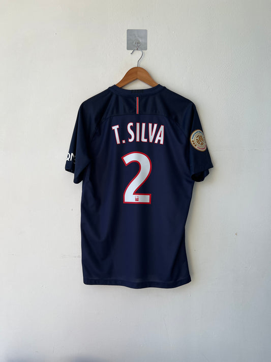 (M) PSG 2016-17 Home Shirt T. Silva #2
