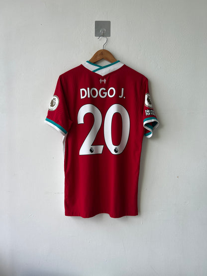 (L) Liverpool 2020-21 Home Player Version Shirt Diogo Jota #20