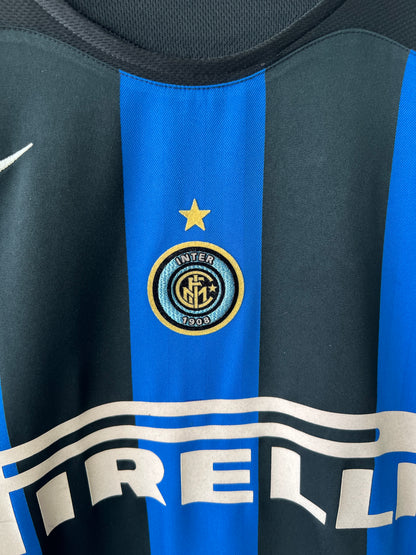 (L) Inter Milan 2005-06 Home Shirt J. Zanetti #4