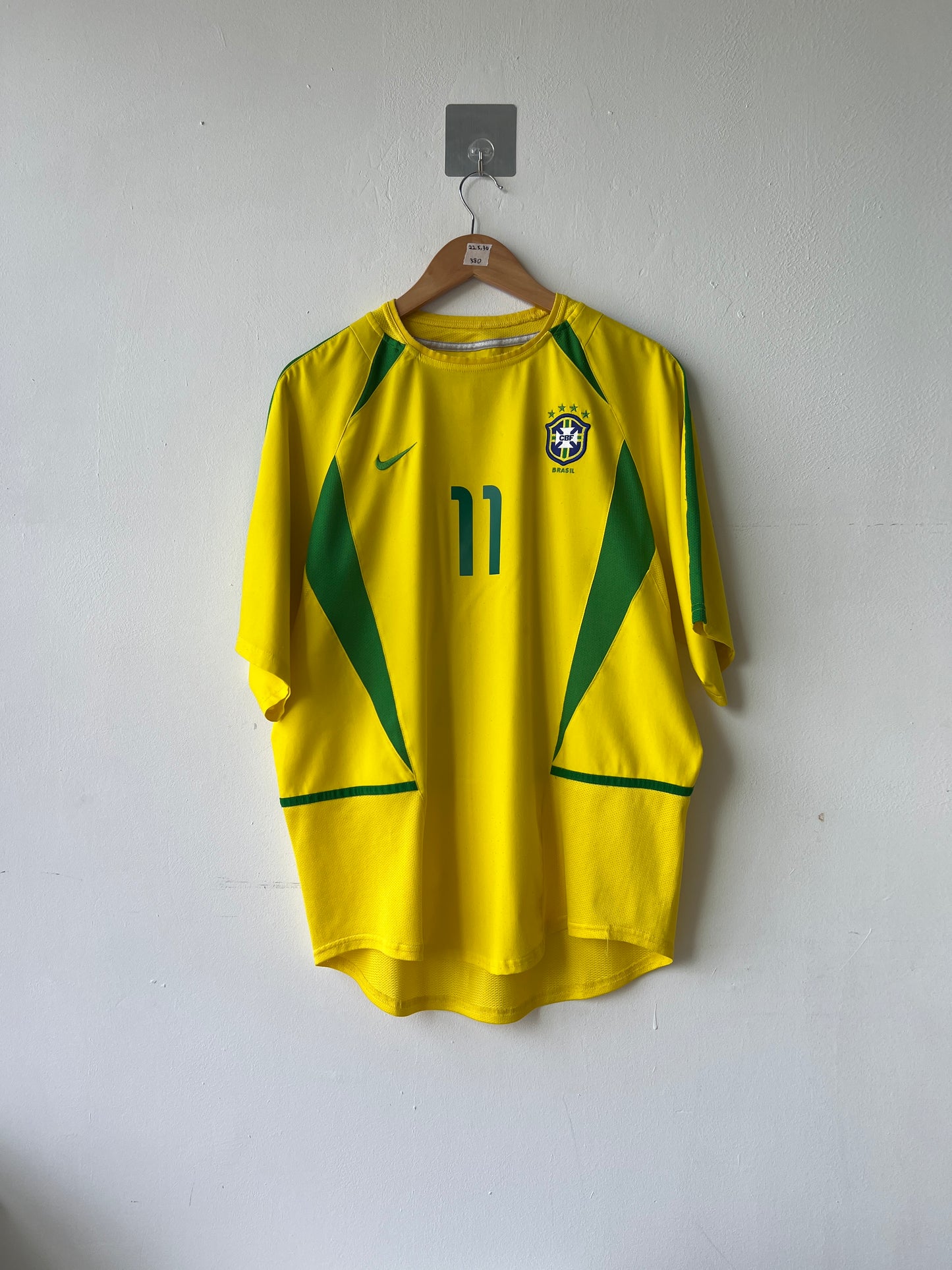(L) Brazil 2002-04 Home Shirt Ronaldinho #11