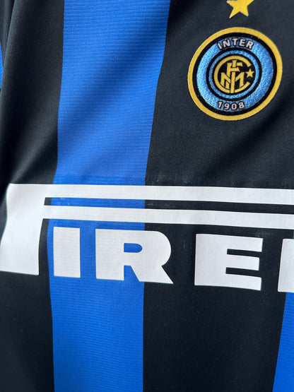 (XL) Inter Milan 2004-05 Home Shirt Adriano #10