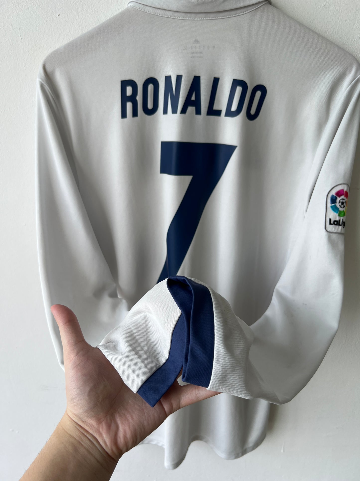 (M) Real Madrid 2016-17 Home Long Sleeve Shirt Ronaldo #7
