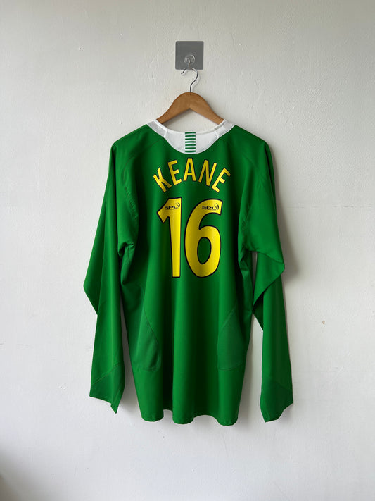 (XL) Celtic 2005-06 Away Long Sleeve Shirt Keane #16