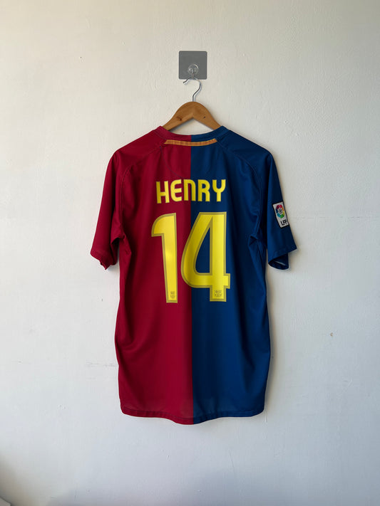 Barcelona 2008-09 Home Shirt Henry #14 (M)