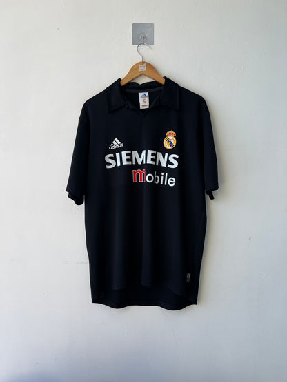 (M fits L) Real Madrid 2002-03 Away Shirt Zidane #5