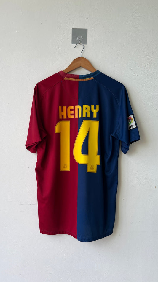 Barcelona 2008-09 Home Shirt Henry #14 (L)
