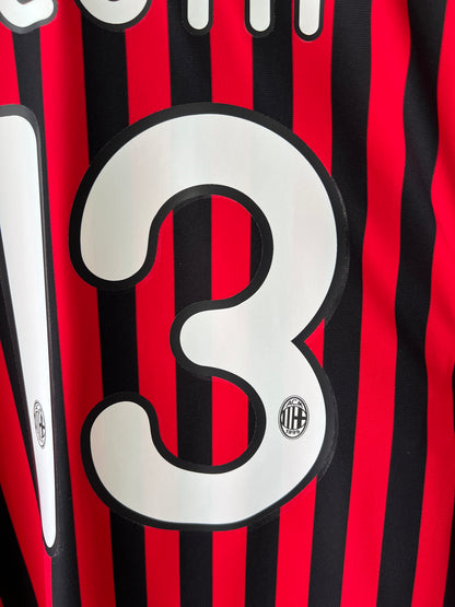 (L) AC Milan 2011-12 Home Shirt Nesta #13 (NEW)