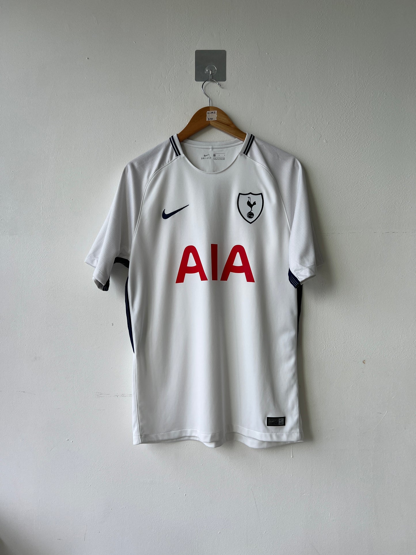 (L) Tottenham Spurs 2017-18 Home Player Issue Shirt Son #7
