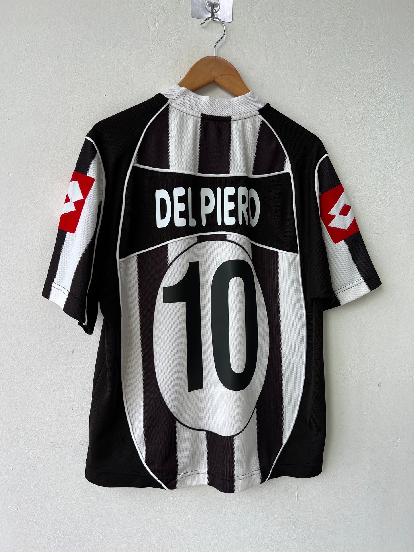 (M fits L) Juventus 2002-03 Home Shirt Del Piero #10