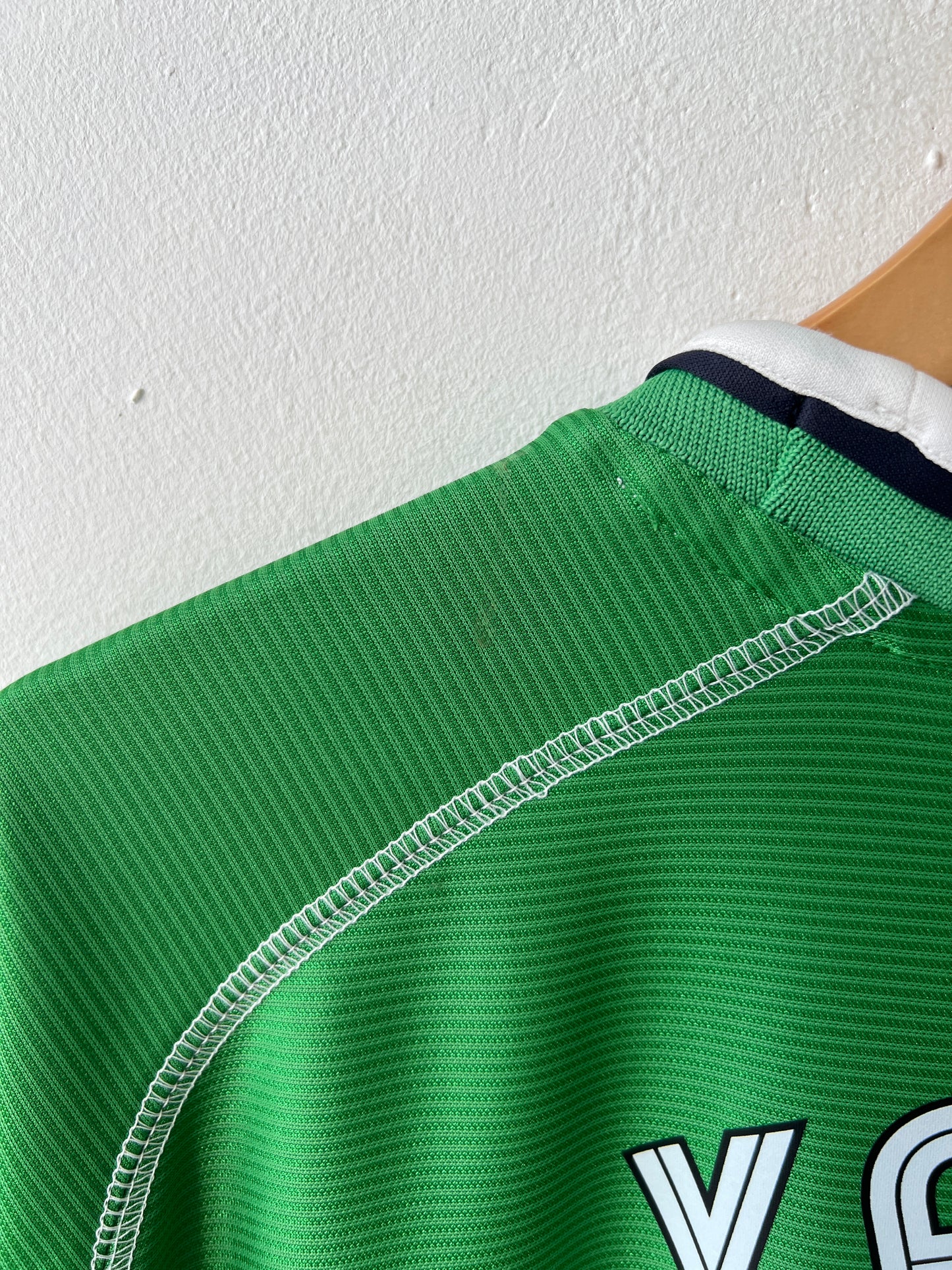 (L) Ireland 2002-03 Home Long Sleeve Shirt Keane #6