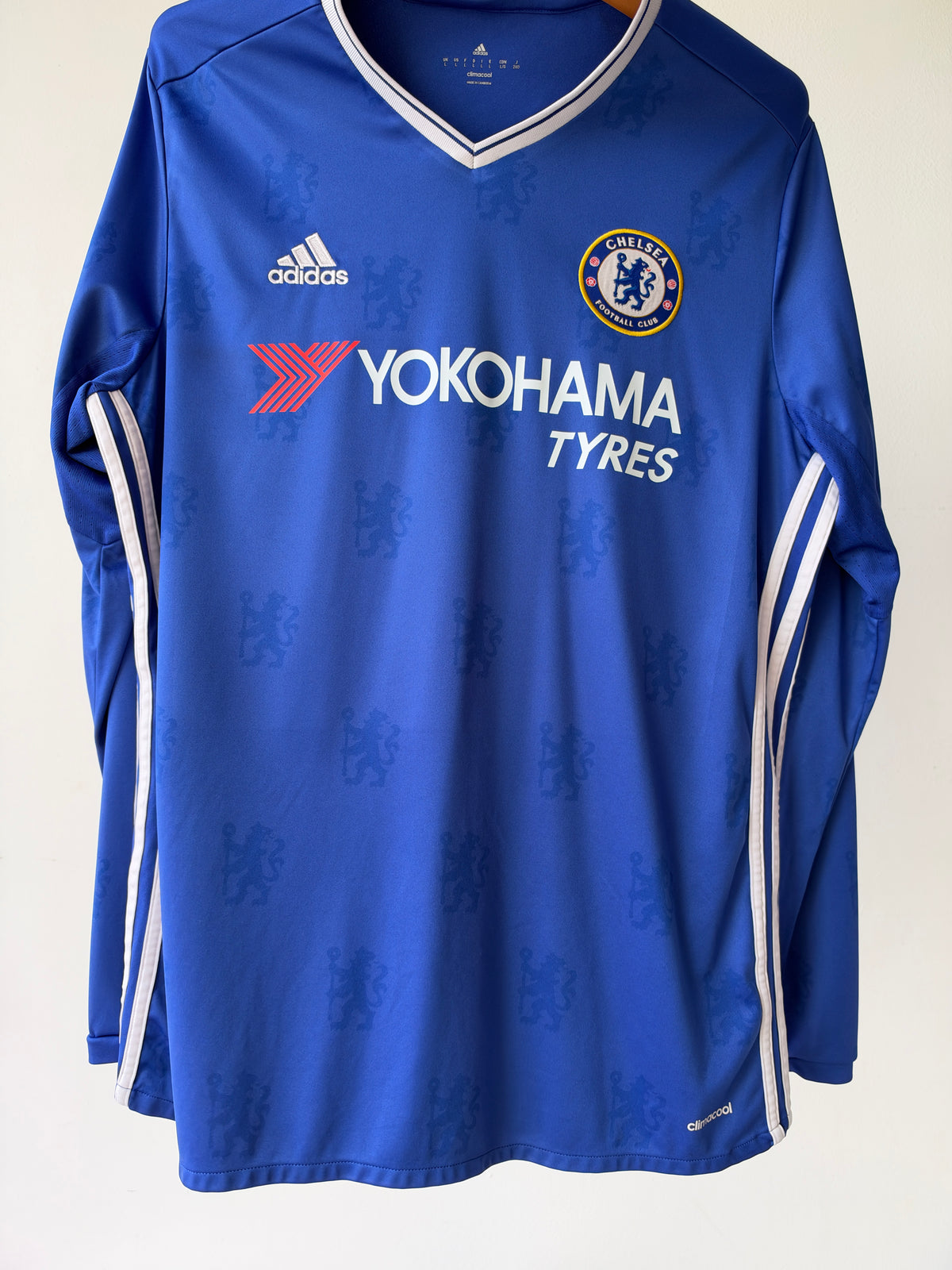 (L) Chelsea 2016-17 Home Long Sleeve Shirt Hazard #10