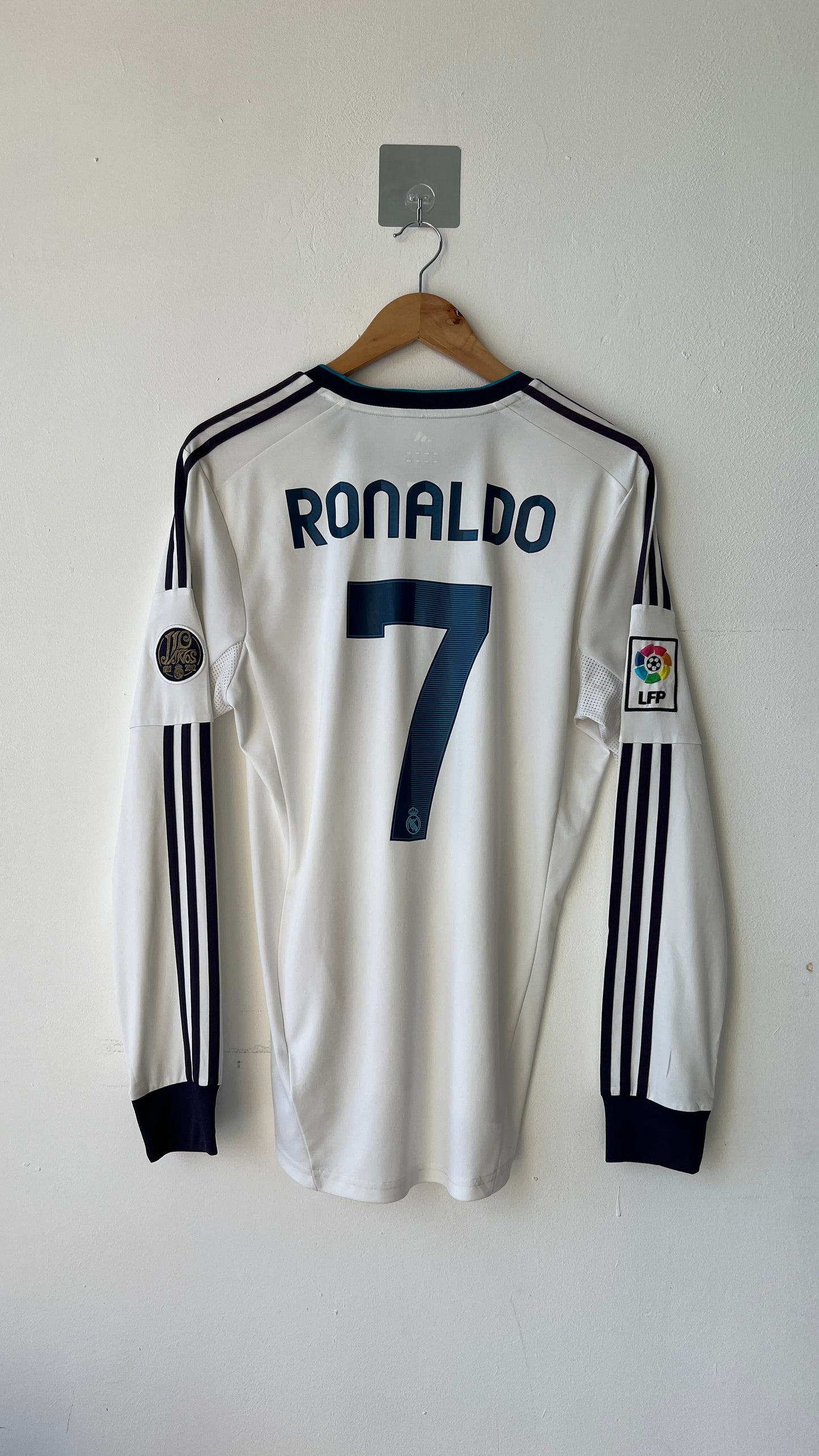 Real Madrid 2012-13 Home L/S Shirt Ronaldo 7 (M)