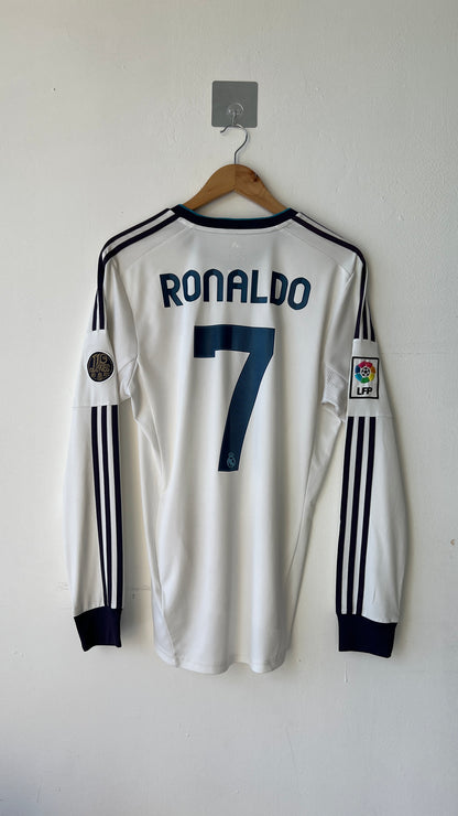 Real Madrid 2012-13 Home L/S Shirt Ronaldo 7 (M)