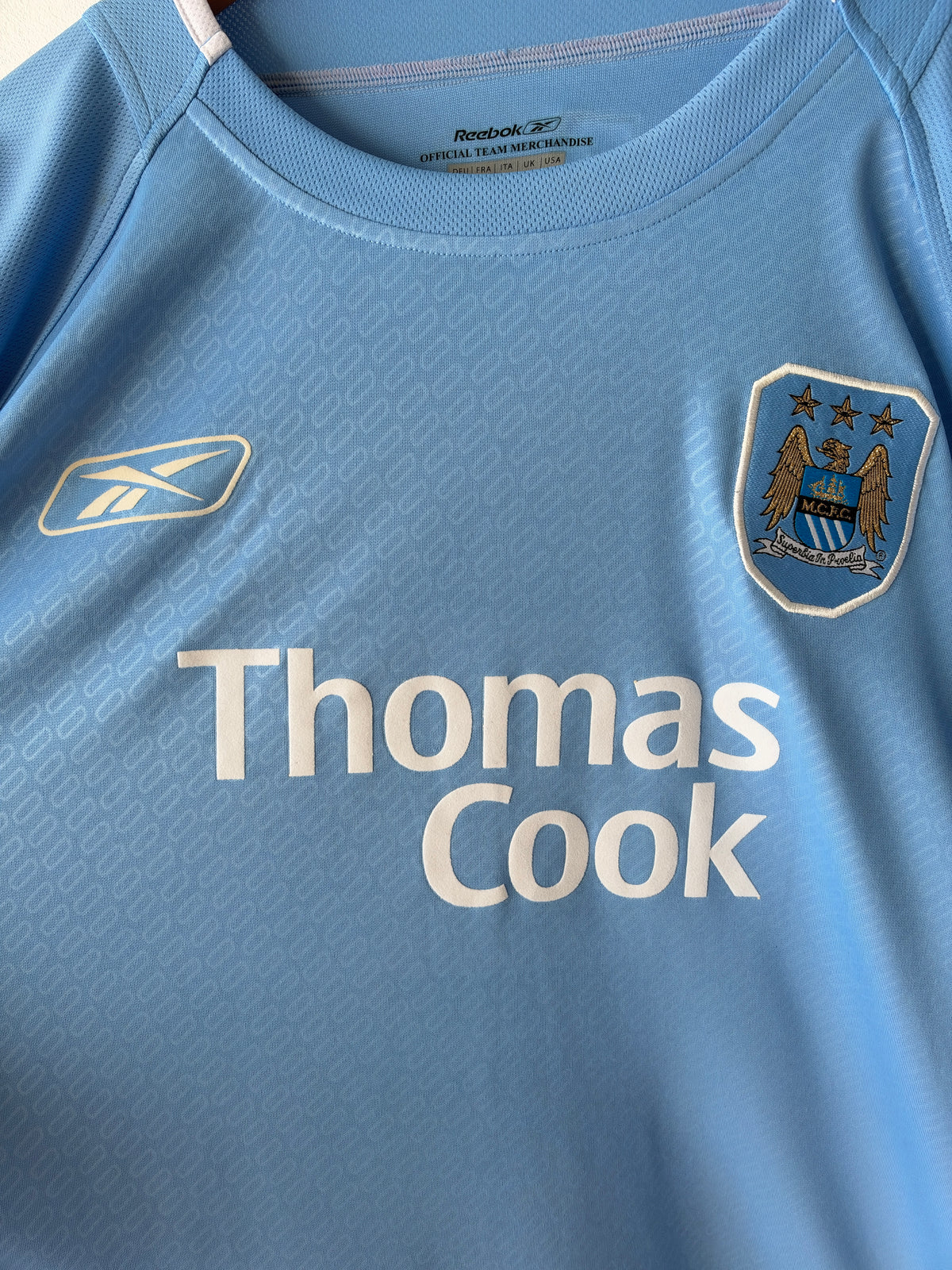 (XL) Manchester City 2004-05 Home Long Sleeve Shirt Anelka #39