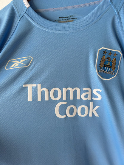 (XL) Manchester City 2004-05 Home Long Sleeve Shirt Anelka #39