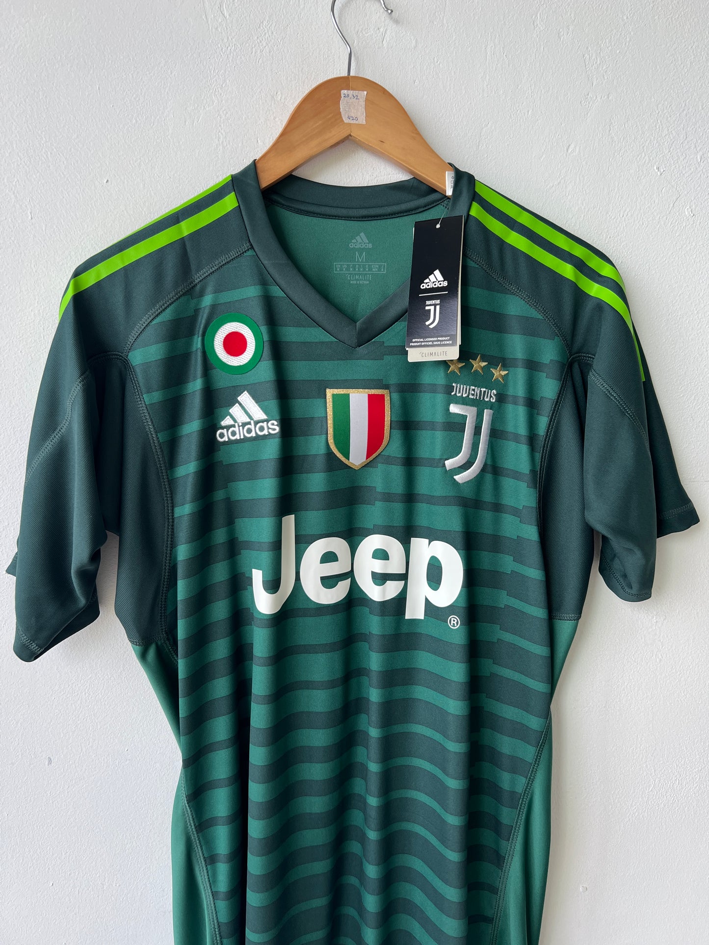 (M) Juventus 2018-19 GK Shirt Buffon #1 (NEW)