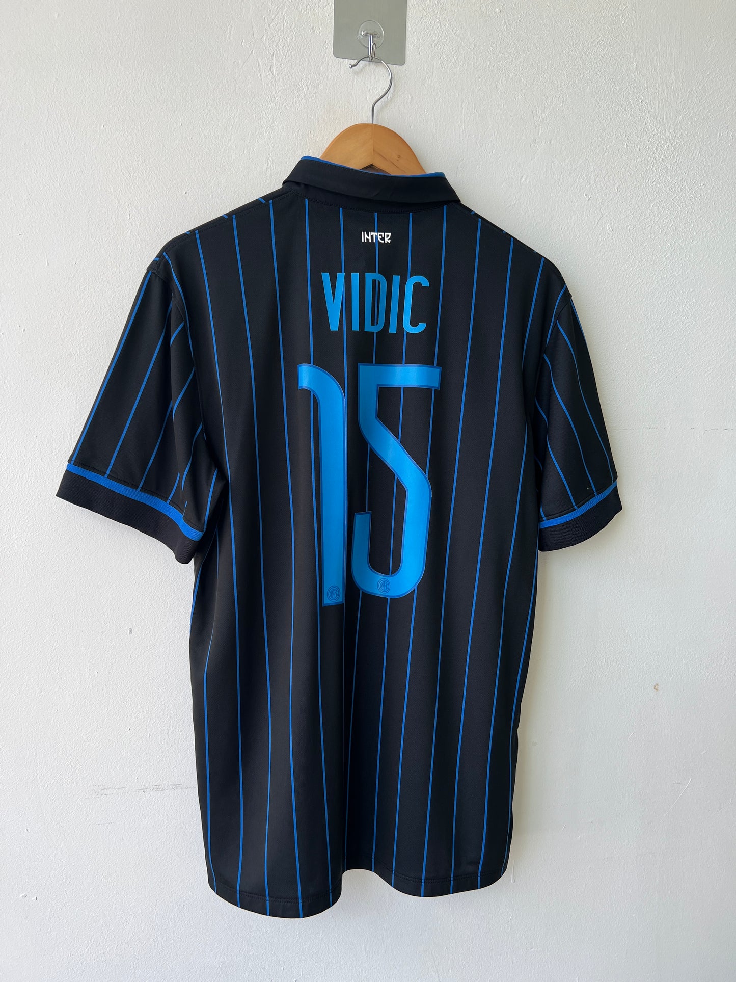 (M) Inter Milan 2014-15 Home Shirt Vidic #15