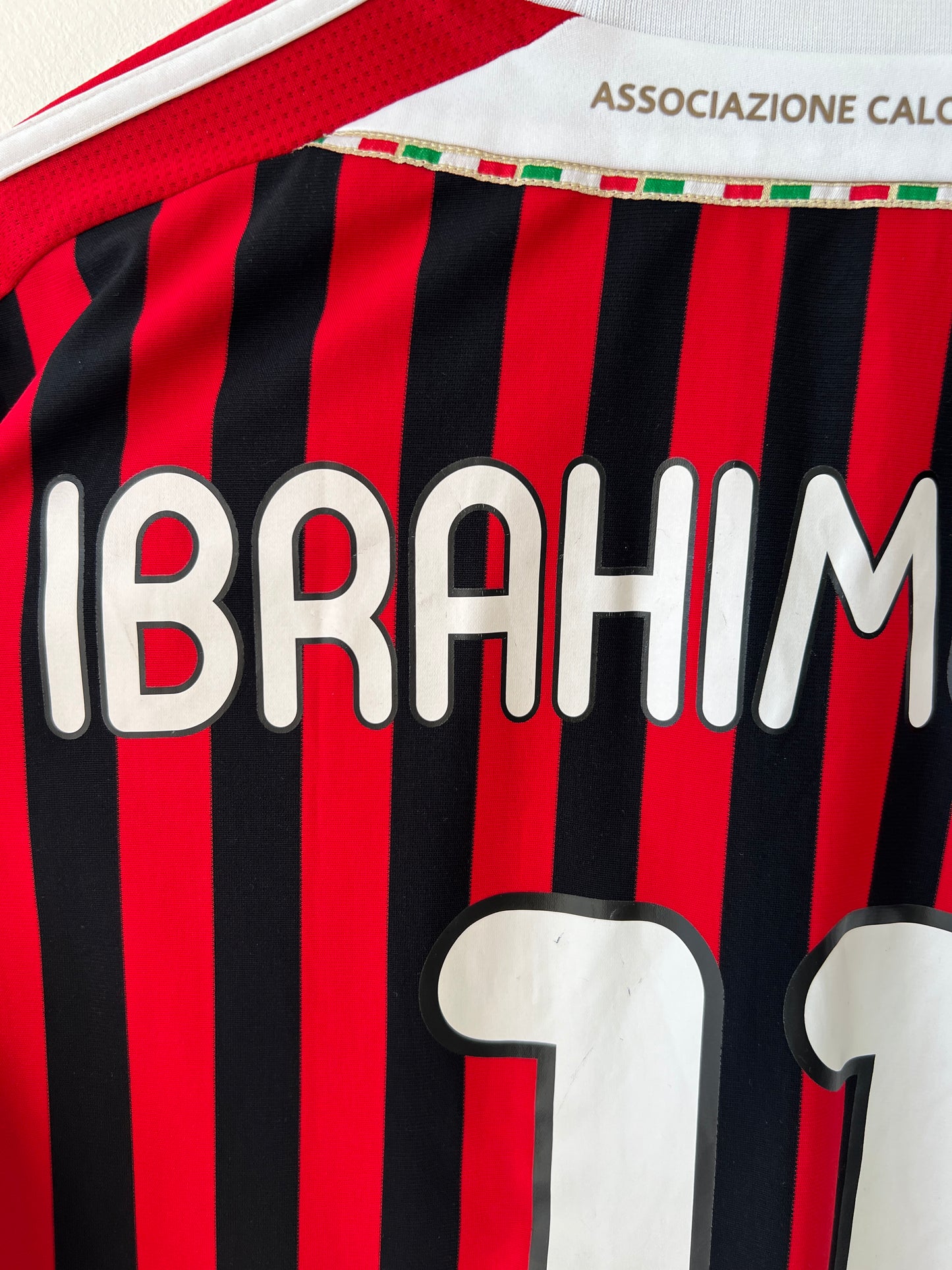 (M) AC Milan 2011-12 Home Long Sleeve Shirt Ibrahimovic #11