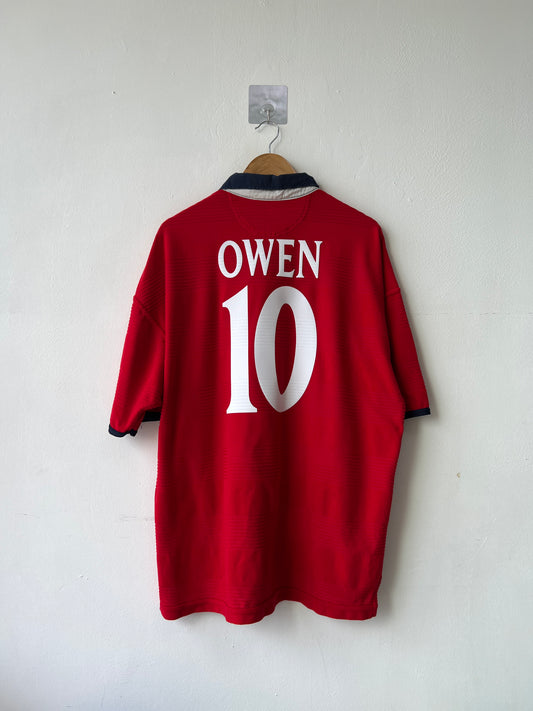 (XL) England 1999-01 Away Shirt Owen #10
