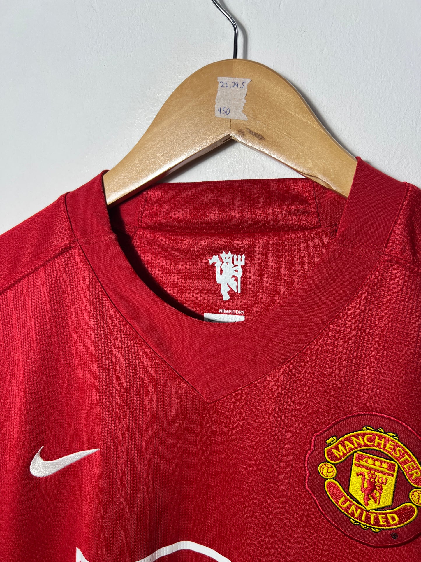 (L) Manchester United 2007-09 Home Long Sleeve Shirt Ronaldo #7
