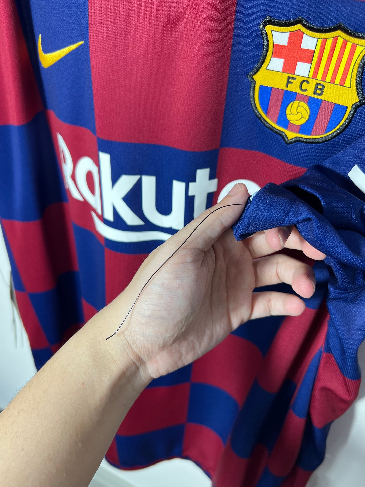 (XL) Barcelona 2019-20 Home Shirt Pique #3 (NEW)