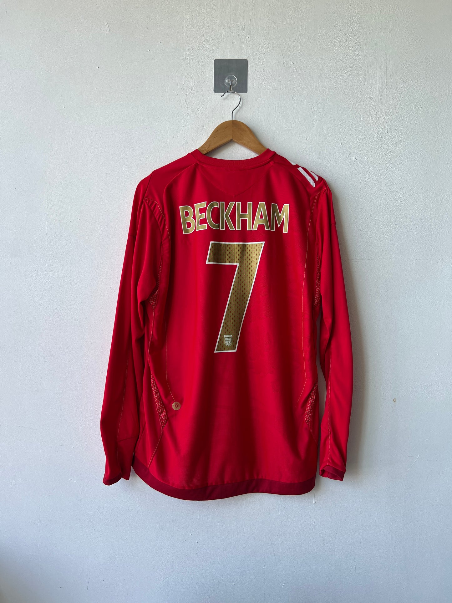 (L) England 2006-08 Away Long Sleeve Shirt Beckham #7